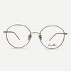 Carlo Reno C18041 Semi-Round Geometric Slim Glasses Frame