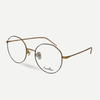 Carlo Reno C18041 Semi-Round Geometric Slim Glasses Frame