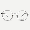 Carlo Reno C18041 Semi-Round Geometric Slim Glasses Frame